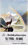 Aage Rasmussen, DSB Selskabsrejse Til Tyrol, 1956, poster