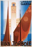 Giuseppe Riccobaldi, Riva-Torbole Lago di Garda, 1936, poster