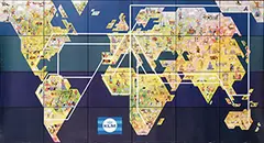 M. Beenen, KLM (world map), poster