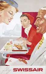 Hans Looser, Fly Swissair, 1959, poster