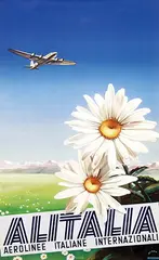 Mapo, Alitalia, 1948, poster