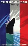 Paul Colin, Cie. Gle. Transatlantique French Line, 1937, poster