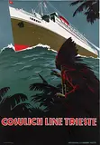 A. Dondou, Cosulich Line Trieste, poster