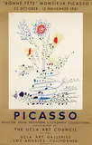 Bonne Fête Monsieur Picasso UCLA Art Galleries Los Angeles by Pablo Picasso, 1961, poster, sold Jan 2019