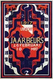 Carel Adolph Lion Cachet, Jaarbeurs Utrecht 26 februari 10 mrt, 1917, poster