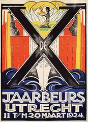 Samuel Schwarz, Xde Jaarbeurs Utrecht, 1924, poster
