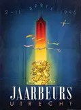 Jan Lavies, Jaarbeurs Utrecht 2-11 april, 1946, poster