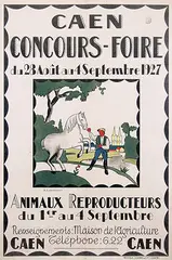 Henri Levavasseur, Caen Concours-Foire Animaux Reproducteurs, 1927, poster