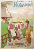 Gustave Fraipont, Chemin de Fer du Nord Hollande Paris à Amsterdam, poster