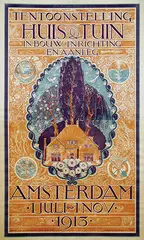 Tentoonstelling Huis & Tuin in bouw inrichting en aanleg Amsterdam by Dirk W. van Diedenhoven, poster, sold Jan 2019