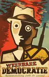 Dick Elffers, Weerbare Democratie tentoonstelling volk in verzet, 1946, poster