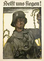 Fritz Erler, Helft uns Siegen!, 1917, poster