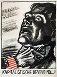 Cornelis Koekkoek, Kapitalistische Bevrijding?!, 1944, poster