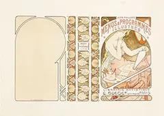 Menus & Programmes Illustrés by Alphonse Mucha, 1898, poster, sold Jan 2019