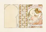 Alphonse Mucha, Menus & Programmes Illustrés, 1898, poster