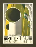 Cassandre, Holland-America Line New Statendam, 1928, poster