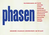 Willem Sandberg, stedelijk museum amsterdam phasen kunstenaars uit, 1957, poster