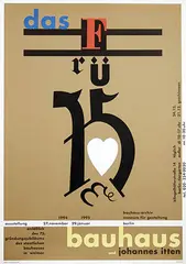 Nicolaus Ott + Bernard Stein, das frühe bauhaus, 1994, poster