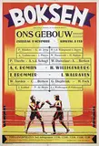 Tom Manders, Boksen Hilversum A.C. Romijn-H. Willigenburg, T. Brommer-L. Walraven, poster