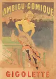 Albert Guillaume, Ambigu-Comique Gigolette, 1894, poster