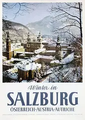 H. Raab, Winter in Salzburg, poster