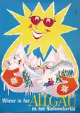 Winter in het Allgäu en het Kleinwalsertal by illegible signature, poster, sold Jan 2019