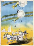 Carel C. Otte, without text (plane, acrobats), poster