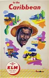 Leen Spierenburg, KLM to the Caribbean, poster