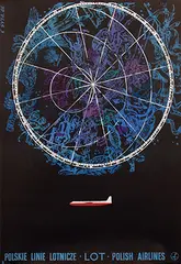 K. Syta, LOT Polish Airlines, 1966, poster