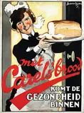 Johan T. Berndsen, met Carels' brood, poster