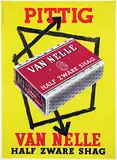 Studio Osborne & De Korte, Van Nelle half zware shag Pittig, 1955, poster
