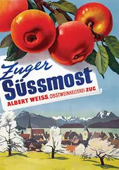Otto Ernst, Zuger Süssmost, 1945, poster