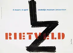 Jan Bons, stedelijk museum amsterdam Rietveld, 1959, poster