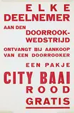 Jacob Jongert, City Baai Rood Doorrook-Wedstrijd, poster