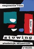 Henk van Gemert, expositie van stuwing stedelijk museum a'dam, 1957, poster