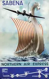 M. Cros, Sabena, Northern Air Expres, poster