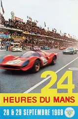 André Delourmel, 24 Heures du Mans, 1968, poster
