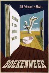 Jan Bons, Boekenweek, 1950, poster