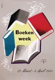 Rabot, Boekenweek, 1954, poster