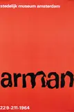 stedelijk museum amsterdam arman by Willem H. Crouwel, 1964, poster, sold Jun 2018