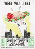 Pribo Studio, Weet wat u eet. Jubileum-Expositie Vee en Vlees, 1951, poster
