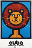 Jorge Hernandez, Cuba Zoologico de la Habana (lion), 1974, poster