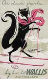 Wallis Zwitserland by Jean & Lucien Gongoro, 1951, poster, sold Jun 2018