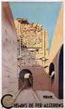 L. Koenig, Chemin de Fer Algériens Oran la porte d'Espagne, 1948, poster