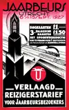 Henri C. Pieck, Jaarbeurs Utrecht Verlaagd Reizigerstarief, 1927, poster