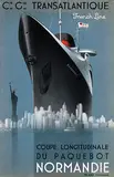 André Wilquin, Cie. Glie. Transatlantique French Line "Normandie", 1935, poster