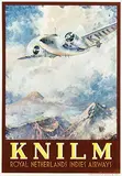 KNILM Royal Netherlands Indies Airways by illegible signature, poster, sold Jun 2018