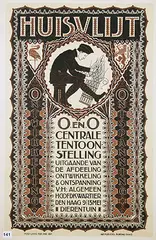 Antoon Kurvers, Huisvlijt Centrale Tentoonstelling Den Haag, 1917, poster
