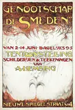 A. Hemsing, Genootschap "De Smeden" Tentoonstelling van A. Hemsing Amsterdam, poster