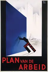 Harm Visser, Plan van de Arbeid S.D.A.P. N.V.V., 1936, poster
